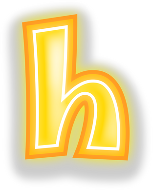 Letter h, Glow Star Alphabet
