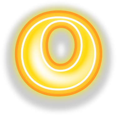 Letter O, Glow Star Alphabet