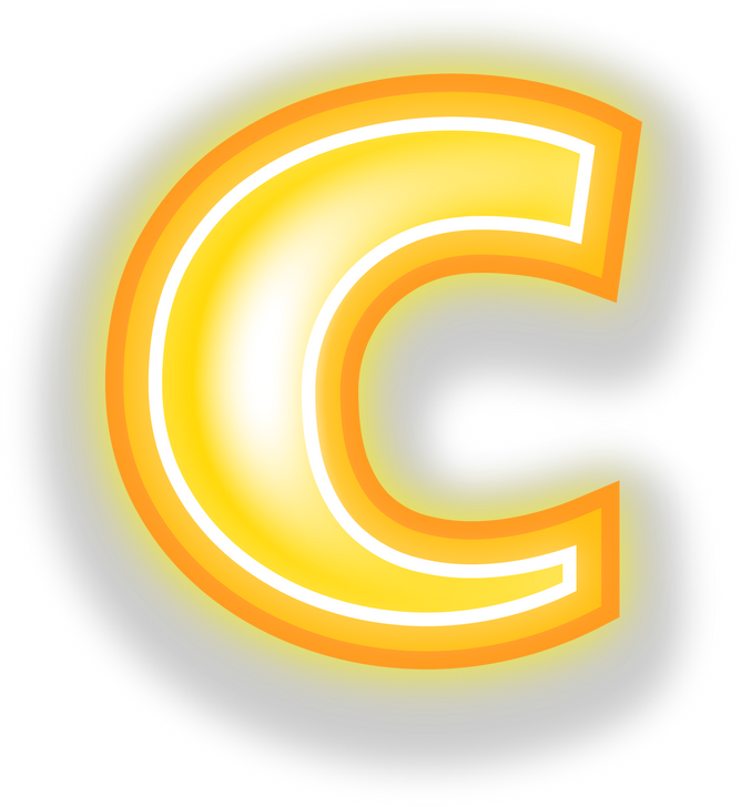 Letter C, Glow Star Alphabet